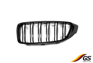 BMW 4 Series (F32/F33/F36) Coupe / Gran Coupe Dual Slat Grille in Gloss Black